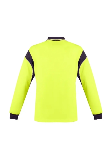 Picture of Syzmik, Mens Hi Vis L/S Aztec Polo